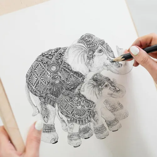Miniatura 6 de Estatuas de elefante para decoración del hogar, decoración de elefante para mamá y bebé para sala de estar, estante, buena suerte, familia, figura