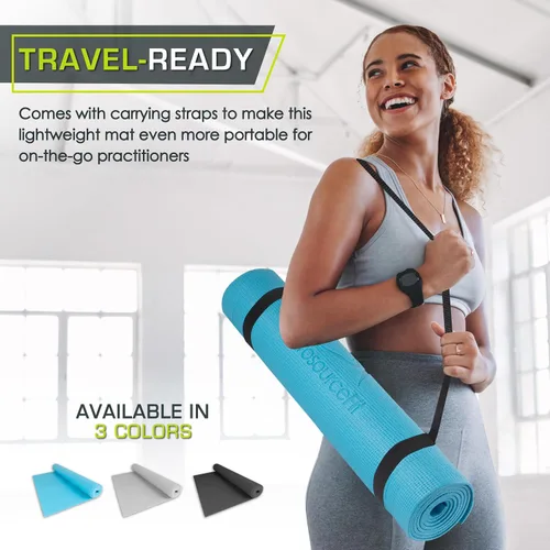 Miniatura 4 de Tapete de Yoga Clásico ProsourceFit de 1/8" (3mm) de Grosor, Extra Largo de 72 Pulgadas, Tapete de Fitness Ligero con Agarre Antideslizante
