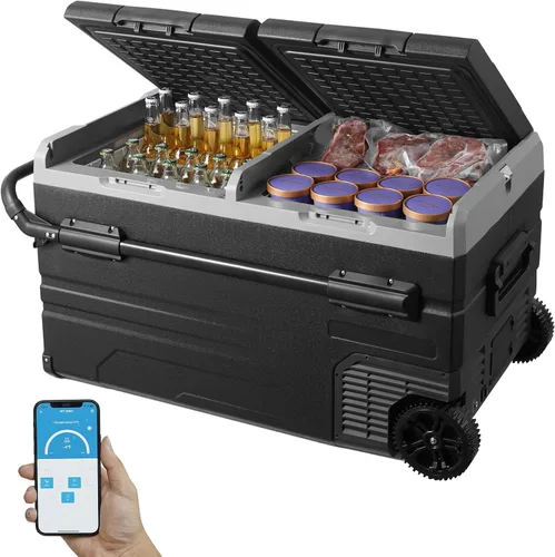 Miniatura 14 de VEVOR Refrigerador de automóvil, DC 12/24V AC100-240V, enfriador eléctrico de -4 °F a 68 °F con control de aplicación, congelador de automóviles