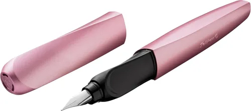 Miniatura 11 de Pelikan Pluma estilográfica Twist 946806 con 1 cartucho de tinta, punta media, color negro, en caja