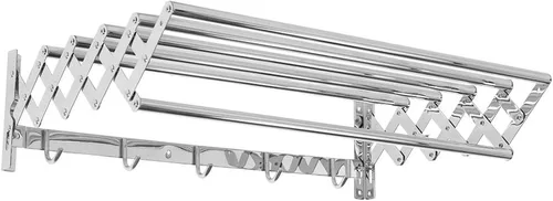 Miniatura 7 de Stainless Steel Retractable Towel Rack Bathroom Organizer Home Hotel Use