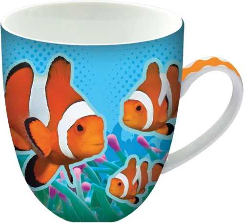 Miniatura 7 de Animug - Taza de café de mariposa de Deluxebase. Taza de cerámica grande de 15 onzas líquidas con diseño de animales, apta para lavavajillas, taza