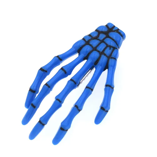 Miniatura 3 de 8 pinzas para el cabello con forma de hueso de mano de color mixto, pinzas para el cabello con forma de hueso de 3 pulgadas de largo, accesorios