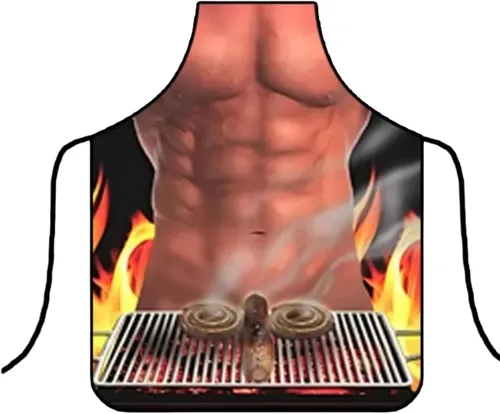 Miniatura 2 de Delantal de cocina para hornear barbacoa para adultos, divertido y lindo delantal de cocina, regalo novedoso para hombres y mujeres, disfraz