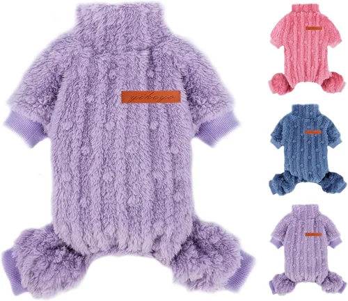 DaFuEn Suéteres para perros pequeños, mono para perros, pijamas de forro polar para cachorros, ropa para chihuahua y yorkie, ropa para mascotas