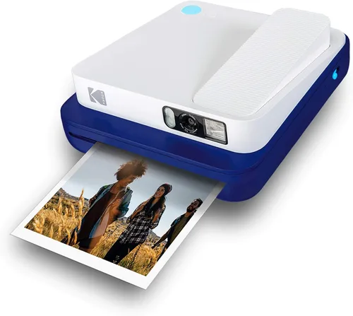 Miniatura 13 de Zink KODAK Smile - Cámara instantánea digital clásica para papel fotográfico Zink de 3.5 x 4.25 pulgadas, Bluetooth, imágenes de 16MP (rojo)