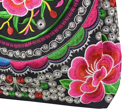Miniatura 6 de Bolsos de hombro para mujer, estilo vintage, bordados, florales, para mujer