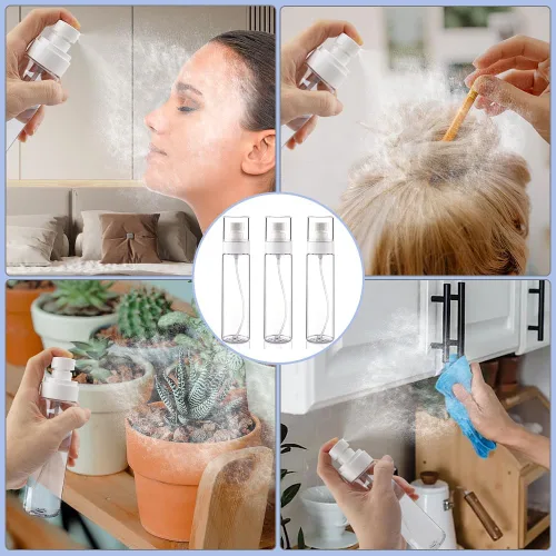 Miniatura 6 de Cosywell Botellas pulverizadoras de niebla fina aprobadas por la TSA de 3.4 onzas líquidas, paquete de 3 botellas a prueba de fugas, botellas