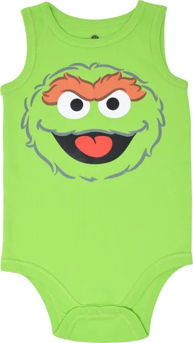 Miniatura 6 de Sesame Street Paquete de 5 mamelucos sin mangas para bebé niño y niña