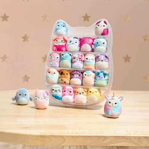 Miniatura 6 de Squishville de Original Squishmallows para jugar y exhibir almacenamiento - Incluyen cuatro peluches de 5 cm - Pie Grande, Axolotl, Loro, Camaleón