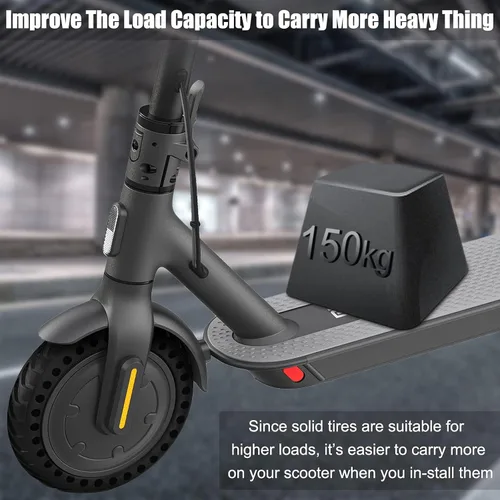 Miniatura 3 de Cooryda Neumático sólido para Xiaomi m365 Scooter eléctrico Mijia Mi m365 pro/gotrax gxl V2/gotrax XR, 8.5 pulgadas Scooter eléctrico Ruedas de 8