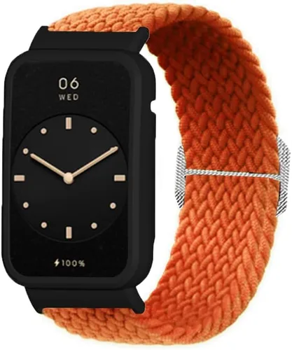 Senter Correa de repuesto de liberación rápida de nailon suave para Huawei Band 7 pro Smart Watch Naranja