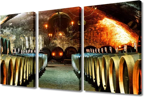 Miniatura 33 de Obra de arte para paredes del hogar, 3 paneles de letras de vino tinto, pinturas de corcho, impresiones HD, arte de pared de corcho de vino sobre