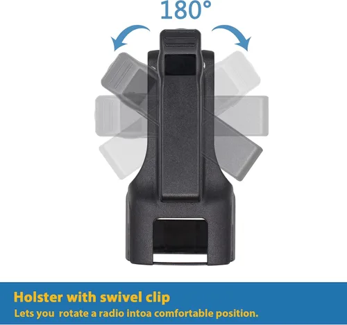 Miniatura 4 de 2 piezas HKLN4510 HKLN4510A RM Series Clip de cinturón giratorio para MOTOROLA RMM2050 RMU2040 RMU2080 RMU2080D RMV2080 Radios portátiles