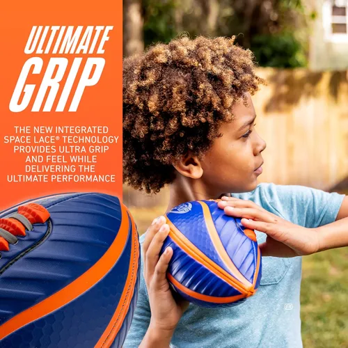 Miniatura 3 de Nerf Bolas de fútbol de agarre en espiral - Spacelace patentado para espirales definitivas - Construcción cosida a máquina - Bomba incluida - Junior