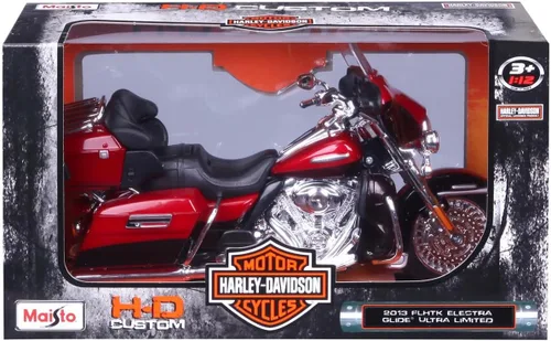 Miniatura 2 de Motocicleta Harley Davidson FLHTK Electra Glide modelo 2013, roja, versión ultralimitada, 1/12 de Maisto 32323.