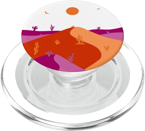Miniatura 7 de Sutil bandera del orgullo lesbiano del desierto, paisaje lesbiano, orgullo PopSockets intercambiables PopGrip