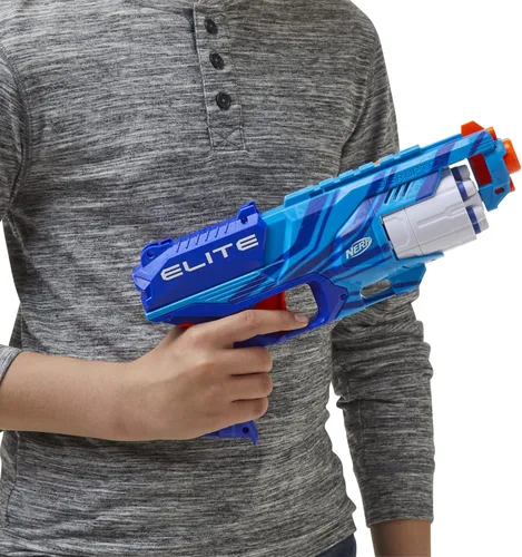 Miniatura 2 de Nerf Elite Disruptor Blaster Reflex, Slam Fire, azul (exclusivo de Amazon)