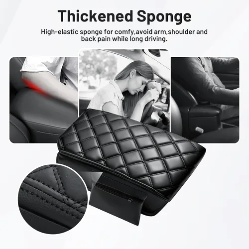 Miniatura 3 de Autorder Funda de consola central para Jeep Grand Cherokee 2011-2019 2020 2021, accesorios para reposabrazos, funda antiarañazos, almohadilla