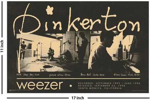 Miniatura 2 de Scorpio Posters Weezer - Pinkerton - Póster de grupo - 17" x 11