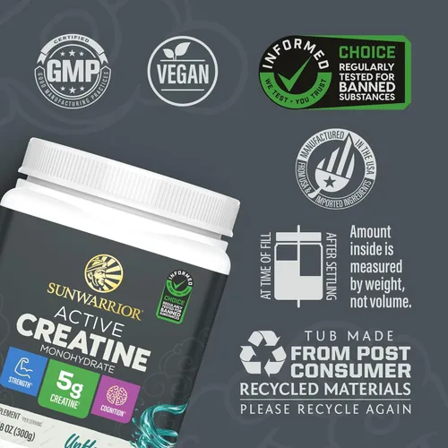 Miniatura 3 de Polvo de Monohidrato de Creatina Micronizado Suplemento de Pre-Entreno y Recuperación Apoya el Desarrollo Muscular, Entrenamiento de Fuerza