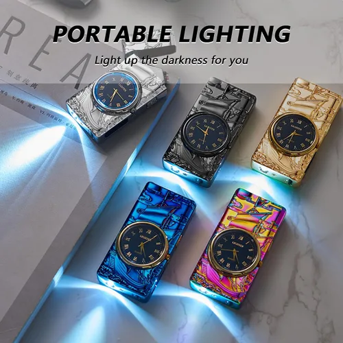Miniatura 4 de BABOBIU Encendedor eléctrico de plasma, recargable, resistente al viento, sin llama, con carga rápida USB, encendedor de velero, regalo para el día