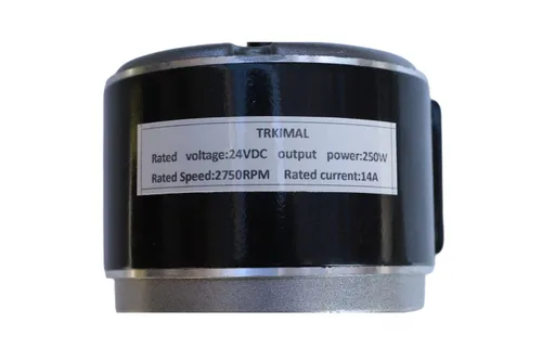 Miniatura 6 de TRKIMAL Pequeño motor eléctrico cepillado de imán permanente, 24 V CC 250 W/350 W 2750 RPM motor eléctrico cepillado, para turbina eólica PMA E