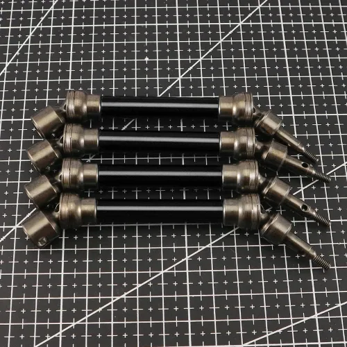 Miniatura 7 de RCAWD Juego de 4 ejes de transmisión delantero/trasero para 1/10 Arrma 1/10 Big Rock 4X4 V3 3S Blx Monster Truck RTR sin escobillas (negro)