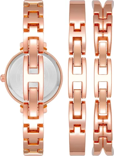 Miniatura 22 de Anne Klein AK/2245 - Juego de reloj de pulsera con detalles de cristal prémium para mujer