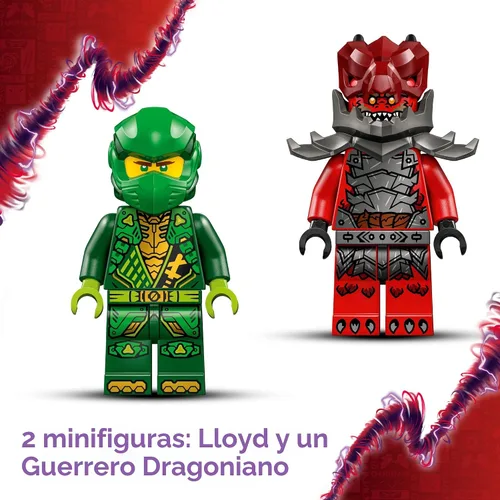 Miniatura 4 de LEGO NINJAGO - Auto de juguete Lloyd's Pull-Back Race Car - Juguete de construcción para juego de rol para niños y niñas, a partir de 7 años - Auto