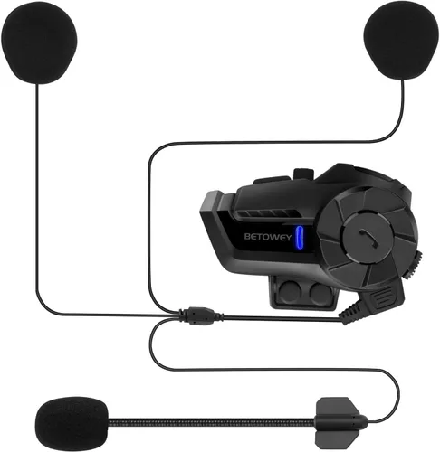 Miniatura 7 de Casco de motocicleta, auriculares Bluetooth, sistema de comunicación de casco B2X, intercomunicador Bluetooth de motocicleta con cancelación