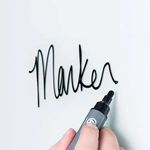 Miniatura 7 de U Brands Pizarra blanca magnética de vidrio, 24 x 36 pulgadas, superficie blanca esmerilada, sin marco, solo para uso con imanes de alta energía