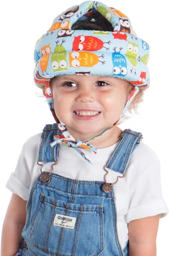 Miniatura 5 de Simplicity - Casco de seguridad acolchado a prueba de golpes, para bebé o niño pequeño Azul Lechuza