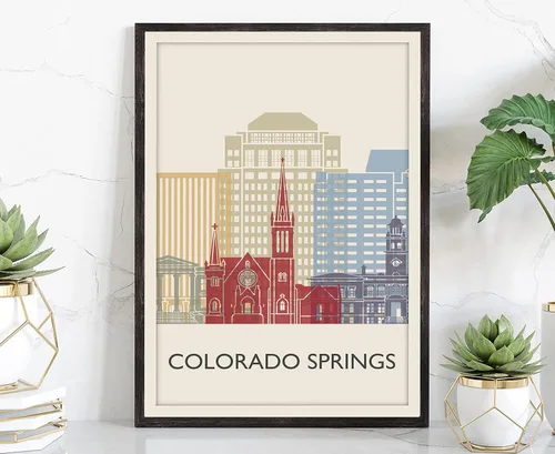 Miniatura 9 de Póster de horizonte de San Antonio, impresión de paisaje urbano y monumento, arte de pared para el hogar, decoración de pared de oficina, 12 x 18