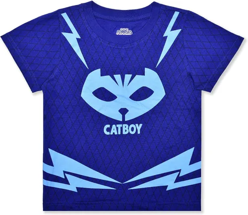 Miniatura 2 de PJ Masks Boy's 2-Piece Catboy Graphic Tee Shirt and Taped Short Set