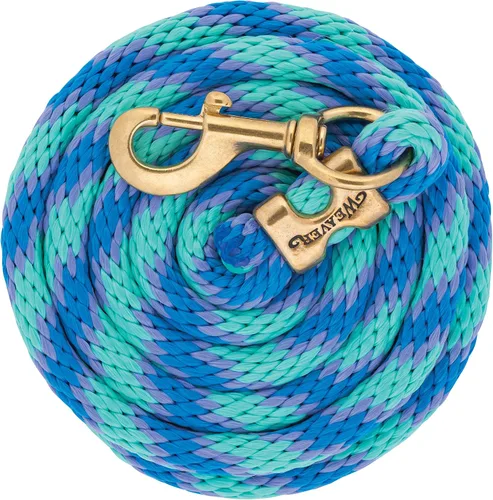 Miniatura 26 de Weaver Leather Cuerda de plomo de 10 pies Huracán Azul/Rosa Fusión/Púrpura Jazz