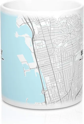 Miniatura 2 de Berkeley, California CA Map Mug (11 oz)