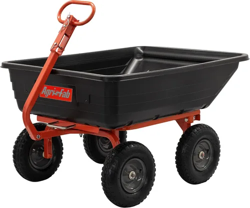 Miniatura 13 de Agri-Fab Inc 45-0554, carro de volteo de acero para ATV/UTV de 1,250 libras, naranja/negro