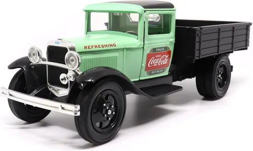Miniatura 3 de Motor city classics Coca-Cola Diecast coleccionable Ford Modelo AA 1931 (versión verde) escala 1:24 424024 con licencia