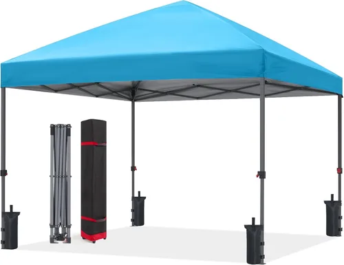 Miniatura 12 de ABCCANOPY Tienda de campaña desplegable de 10 x 10, refugio instantáneo de fácil instalación con bolsa con ruedas, toldo resistente al aire libre