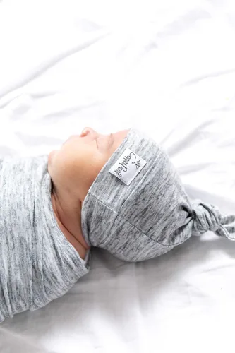 Miniatura 20 de Copper Pearl - gorro de bebé con nudo superior elástico suave