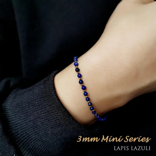 Miniatura 4 de Morchic - Pulsera ajustable de pulgadas para mujer, con mini cuentas de gemas naturales, serie de dijes de gemas de energía, regalo de cumpleaños