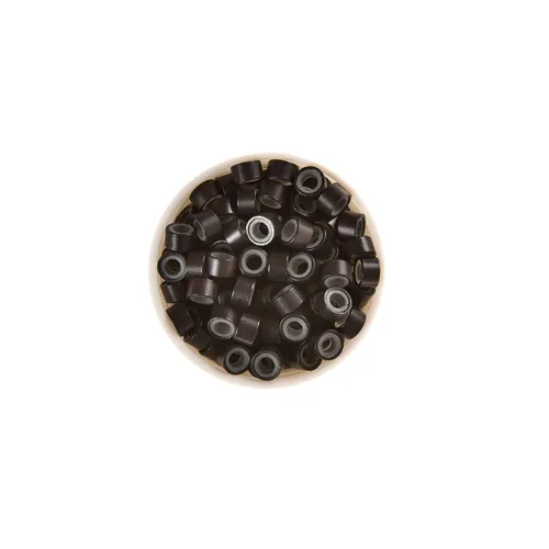 Miniatura 2 de 1000 anillos de microeslabones de silicona de alta calidad, cuentas forradas de 0.197 in para extensiones de cabello con punta I