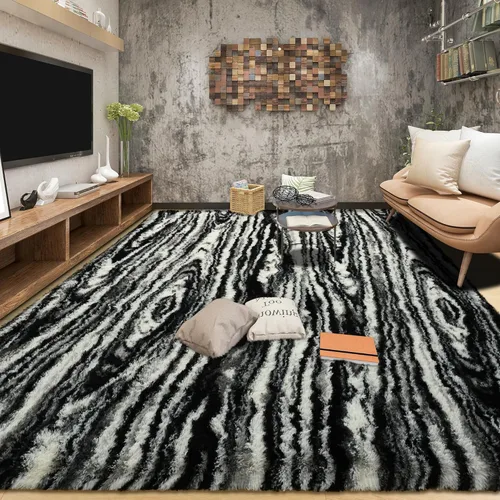 Miniatura 9 de Tepook Alfombras súper suaves y esponjosas para sala de estar, alfombras de área de 8 x 10 pies para dormitorio, alfombra moderna peluda, alfombras