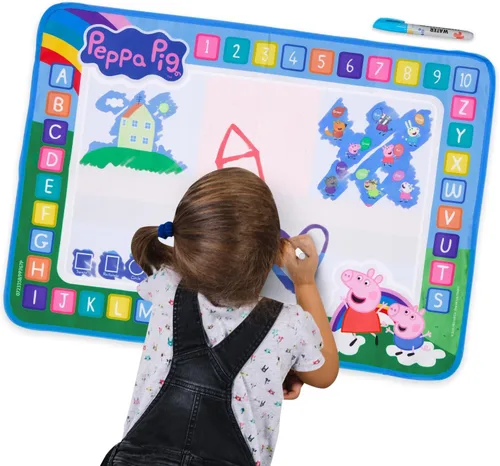 Miniatura 10 de Peppa Pig - Tapete reutilizable para garabatos de agua para niños, tablero de dibujo a color, para niños de 3 años en adelante, para niñas y niños