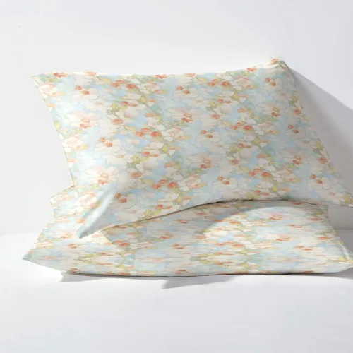 Miniatura 3 de Juego de sábanas de flores divididas tamaño King, sábanas botánicas florales, sábanas y fundas de almohada estampadas de 5 piezas, microfibra suave