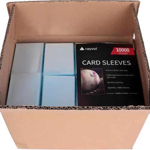 10000 fundas para tarjetas de 2.638 x 3.701 in, para tarjetas de intercambio de 2-5/8 x 3-5/8 pulgadas, para tarjetas de béisbol, deportes y otros
