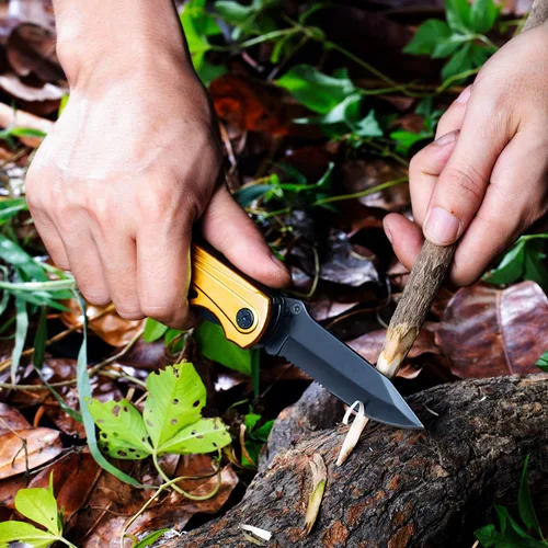 Miniatura 5 de RoverTac, navaja multiuso, para campamento, pesca, senderismo, actividades al aire libre, con alicates, destornillador, abridor de botellas, cierre