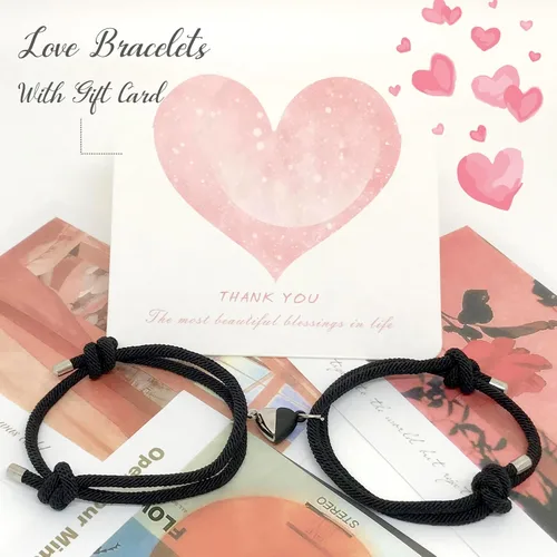 Miniatura 3 de Ukitwo Pulseras a juego para parejas, pulseras de relación para novio y novia, ideas de regalo para parejas, regalos para el día de San Valentín