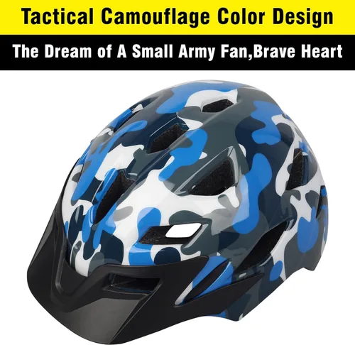 Miniatura 5 de Kids Bike Helmet,Bavilk Kids Boys Girls Bike Helmets with LED Light Detachable Visor Children Youth Teen Multi-Sport for Skating Cycling Scooter